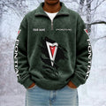 Pon-tiac Custom Name Quarter Zip Pullover Sweatshirt - Multicolor