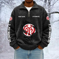 Mainz 05 Custom Name Quarter Zip Pullover Sweatshirt - Multicolor