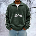 Ludwig Unisex Quarter Zip Pullover Sweatshirt - Multicolor