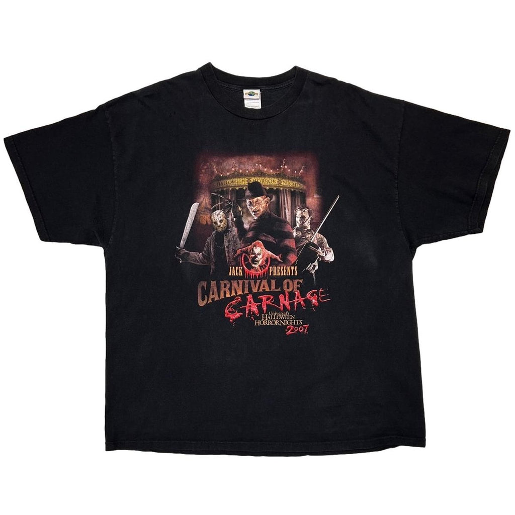 UNIVERSAL STUDIOSHALLOWEEN HORROR NIGHT CARNIVAL OF CARNAGE 2007 2XL 2574