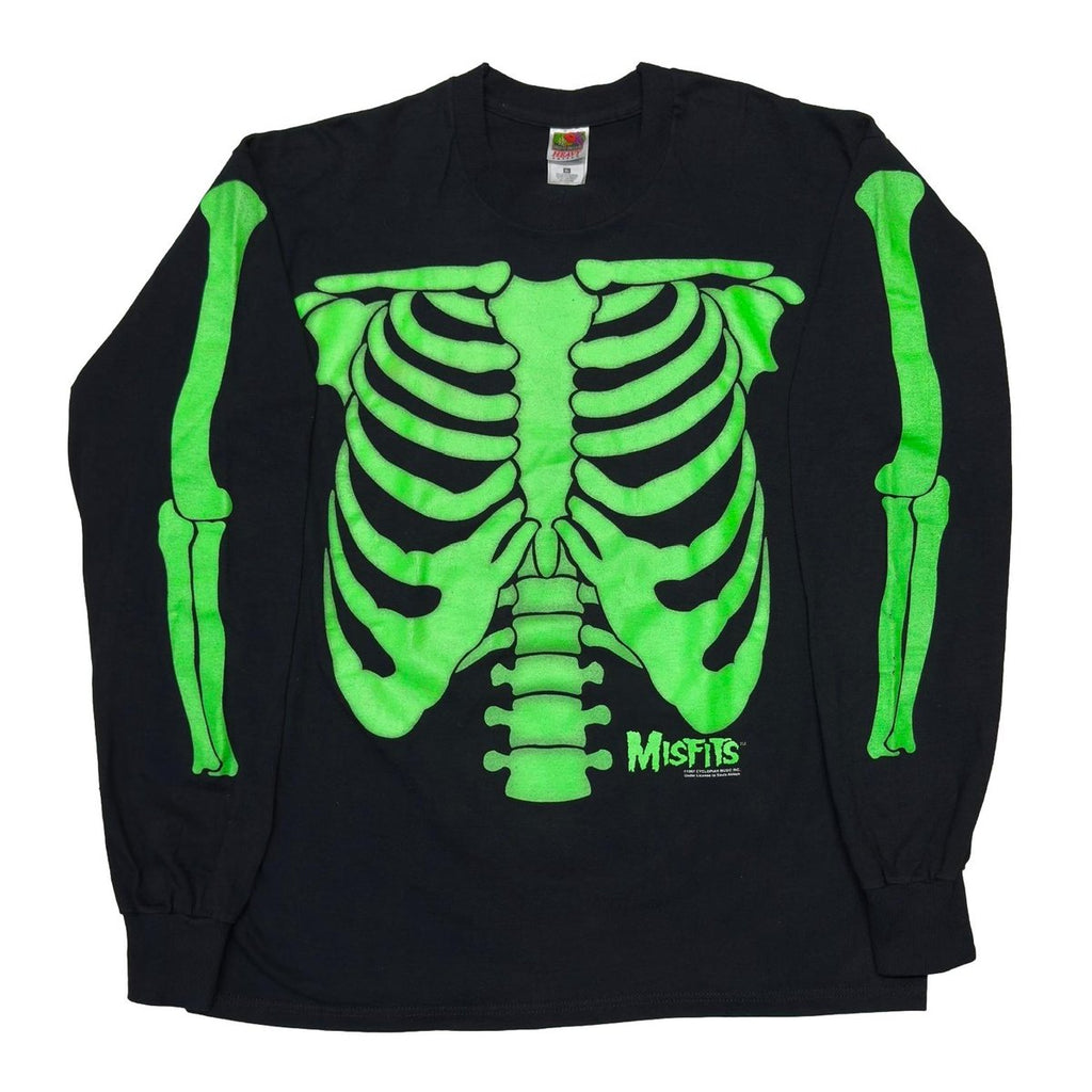MISFITS 1997 GREEN BONE LS FRUIT OF THE LOOM XL 8428