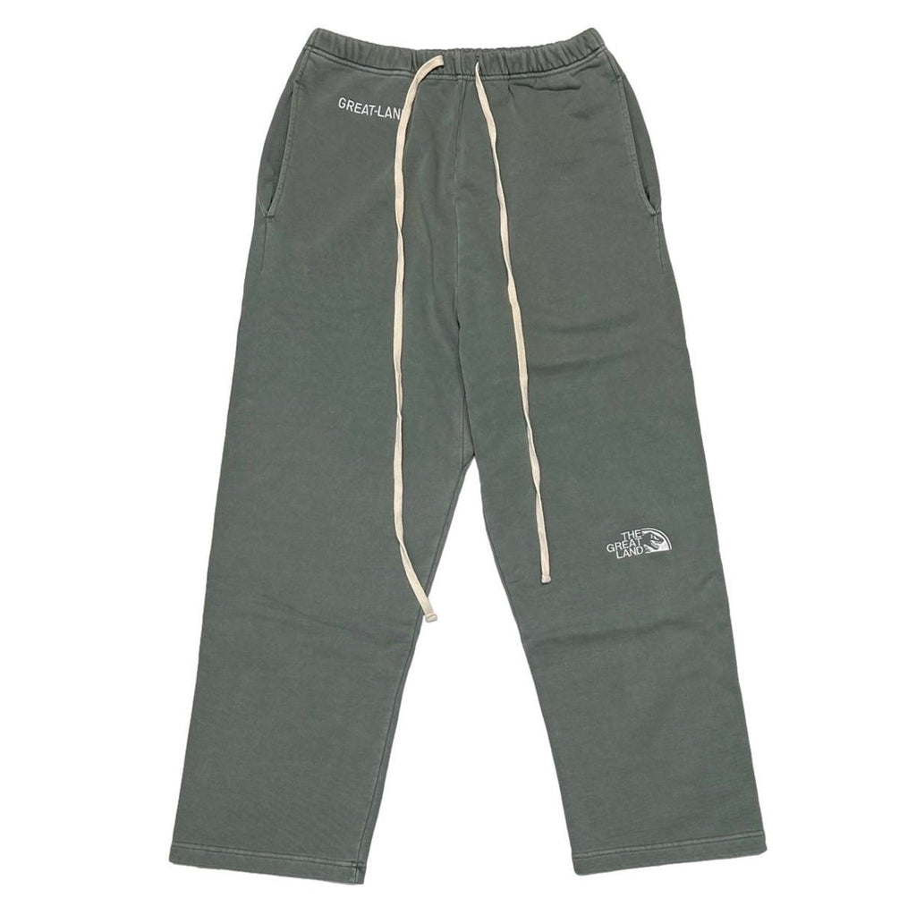greatLAnd ORIGINAL REXY FLARE SWEAT PANT LIBERTY GREEN