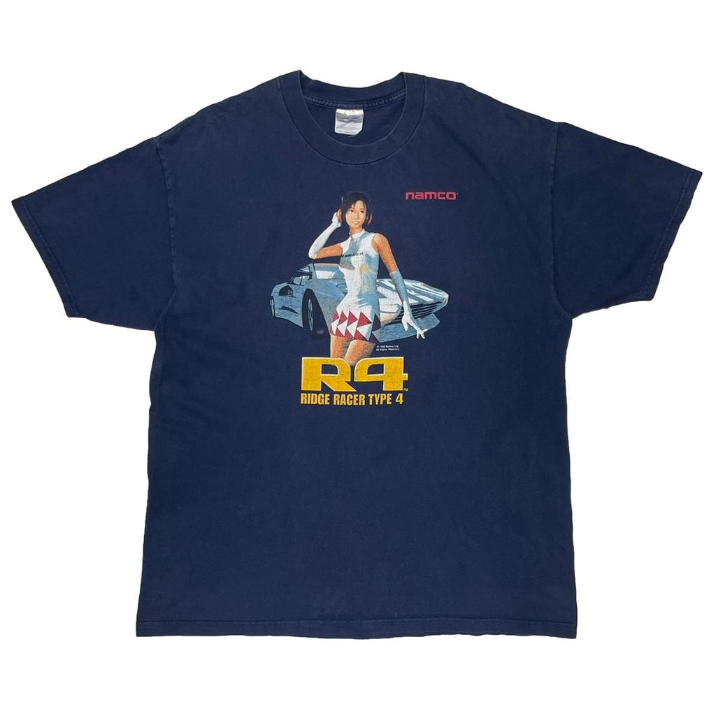namco 1998 R4 RIDGE RACER TYPE 4 GAME PROMO NAVY XL 0956