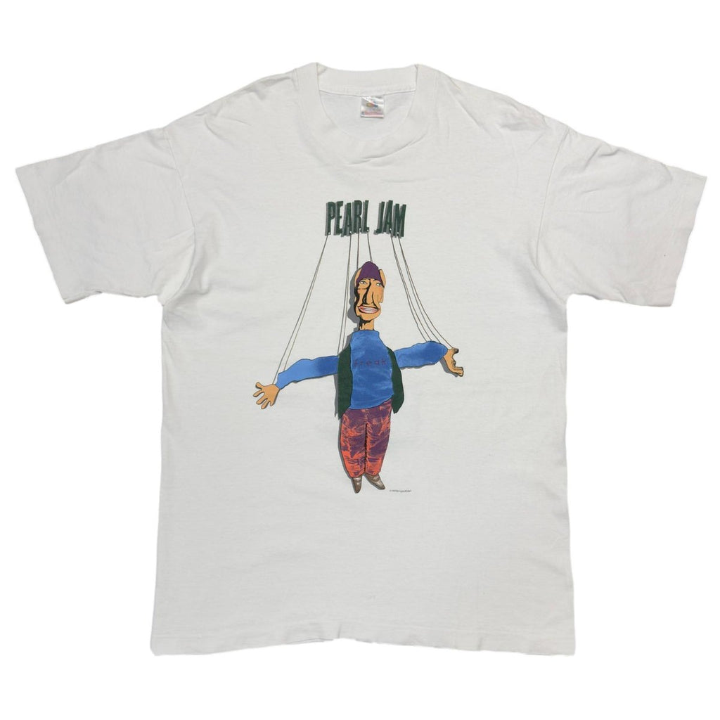 PEARL JAM 1993 FREAK WHITE FRUIT OF THE LOOM LARGE 0517