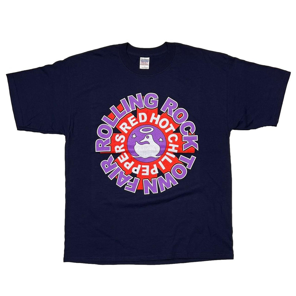 RED HOT CHILI PEPPERS ROLLING ROCK TOWN FAIR NAVY GILDAN XL 6407