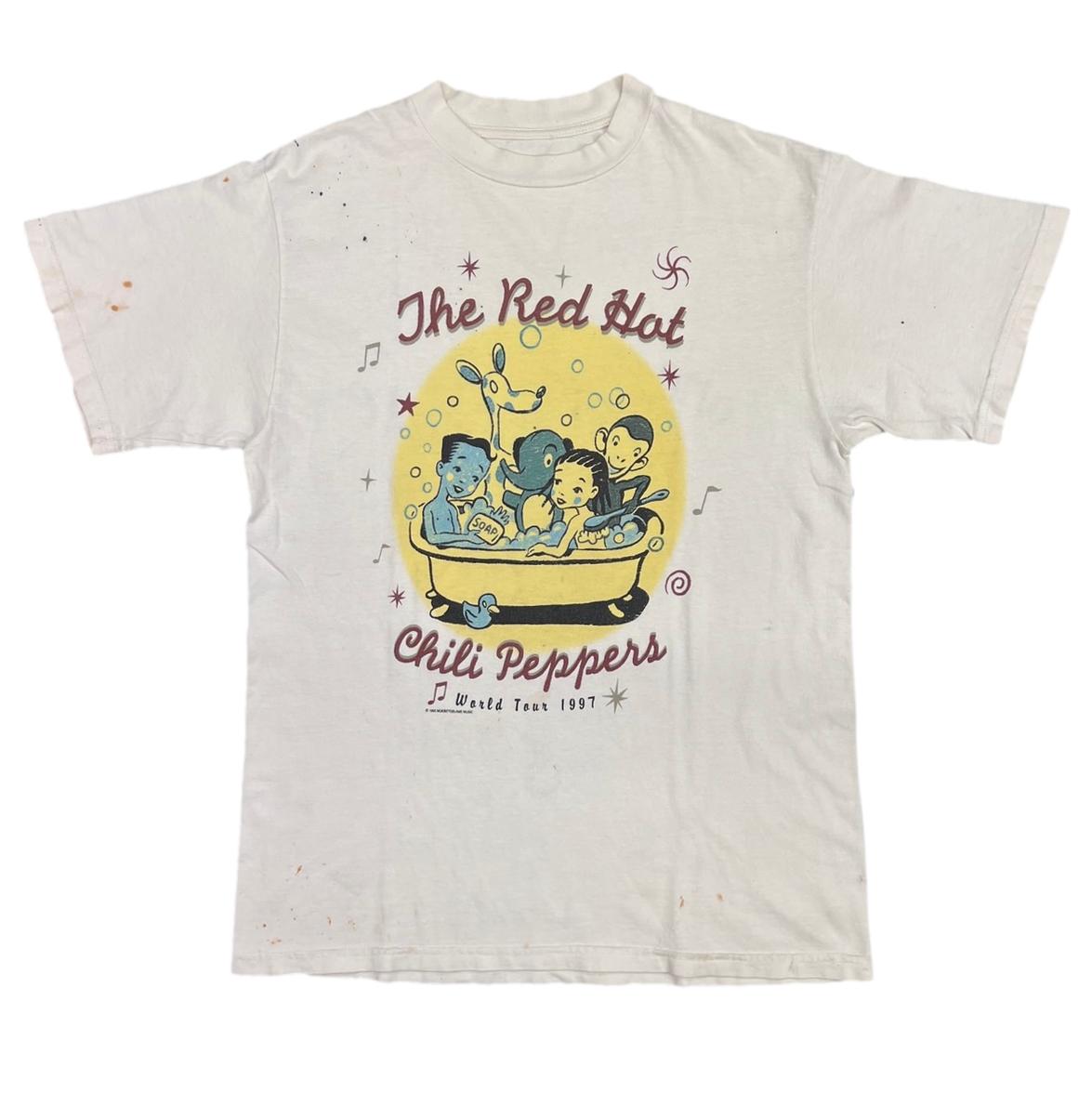RED HOT CHILI PEPPRES ONE HOT MINUTE WORLD TOUR 1997 NATURAL FITS LARGE 4851