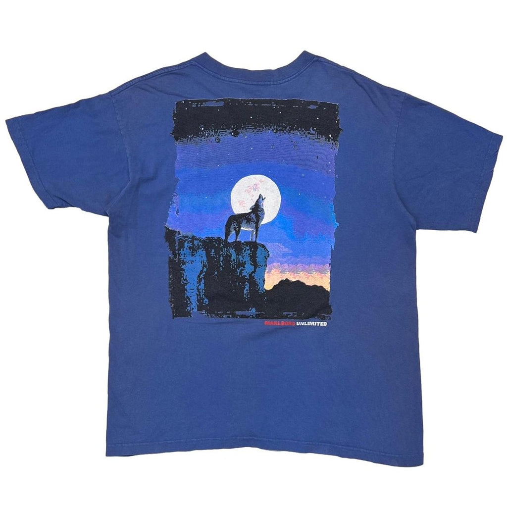 Marlboro UNLIMITED COYOTE POCKET TEE BLUE XL 6634