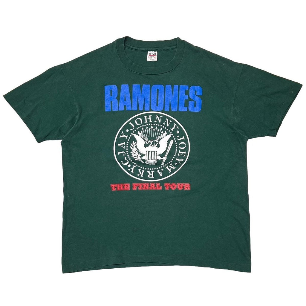 RAMONES THE FINAL TOUR HEY HO LET'S GO GREEN anvil XL 6907