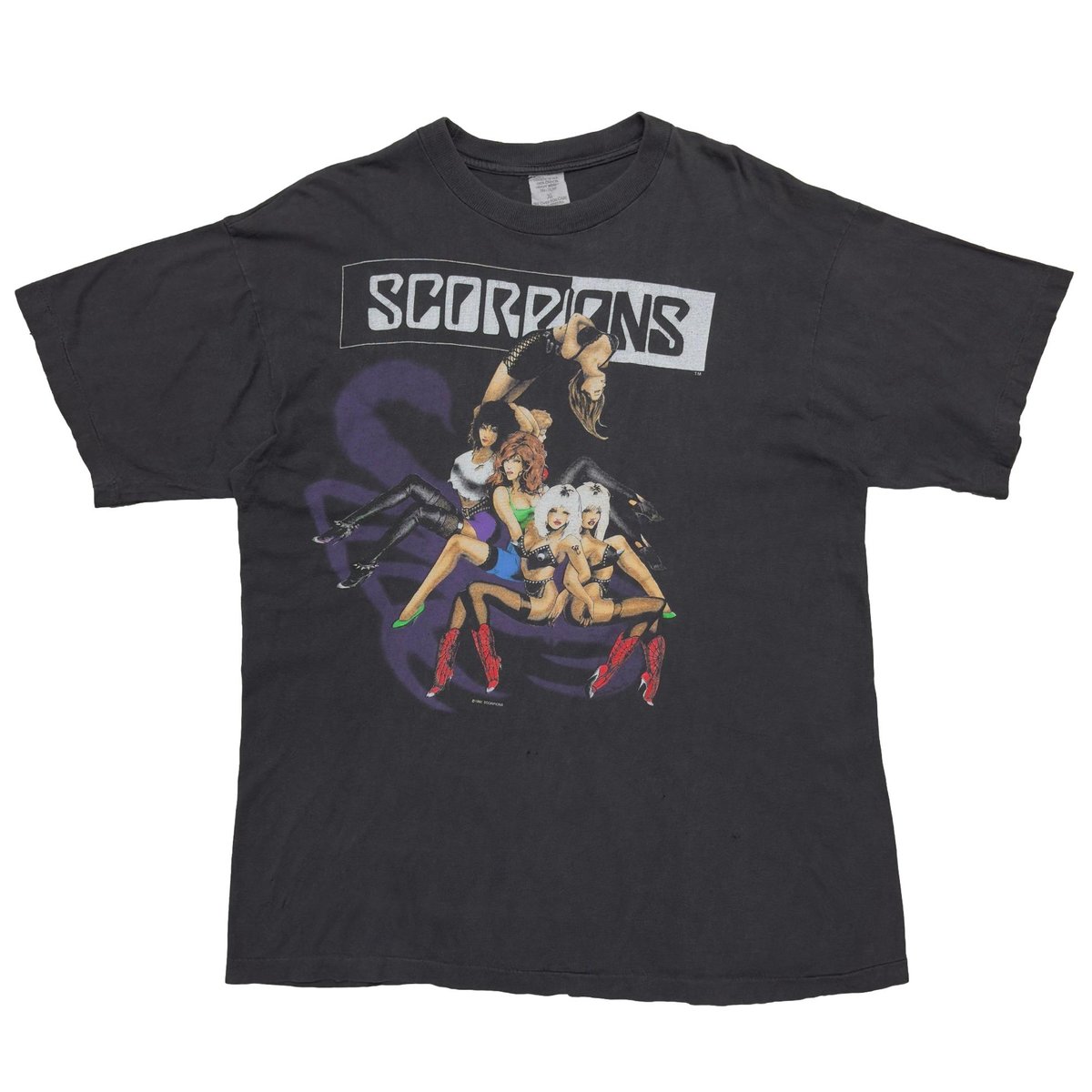 SCORPIONS TEASE ME PLEASE ME TOUR 90-91 FITS XL 9028