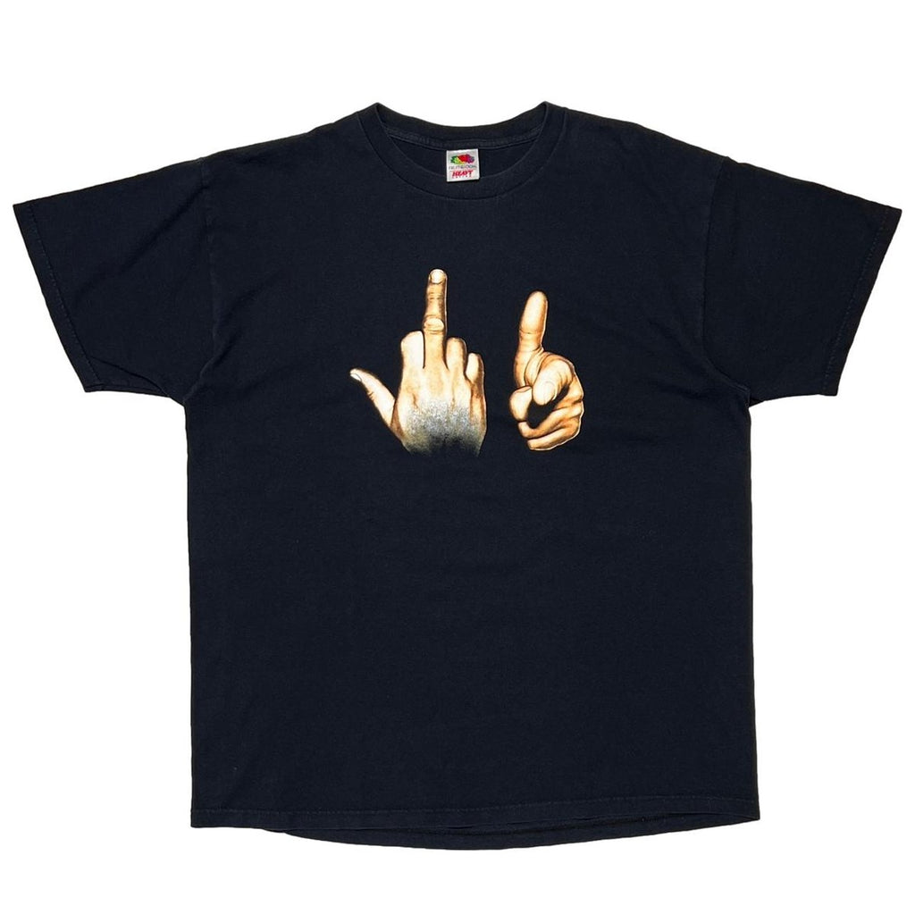 OLD&VINTAGE FUCK YOU HAND SIGN FRUIT OF THE LOOM XL 3745