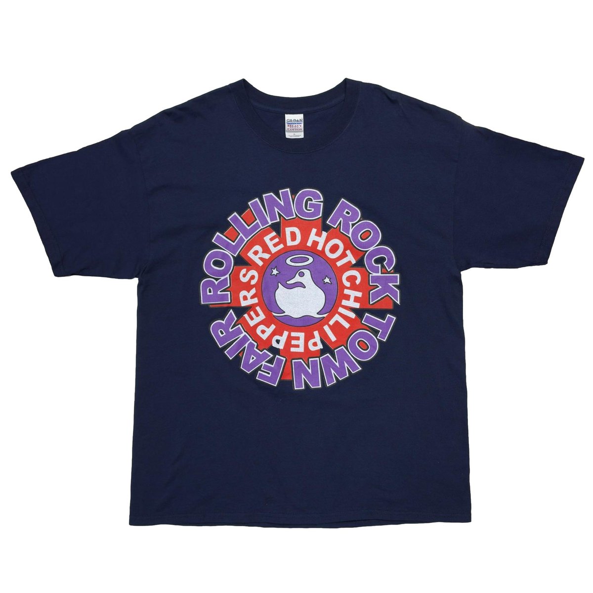 RED HOT CHILI PEPPERS ROLLING ROCK TOWN FAIR NAVY GILDAN XL 3547