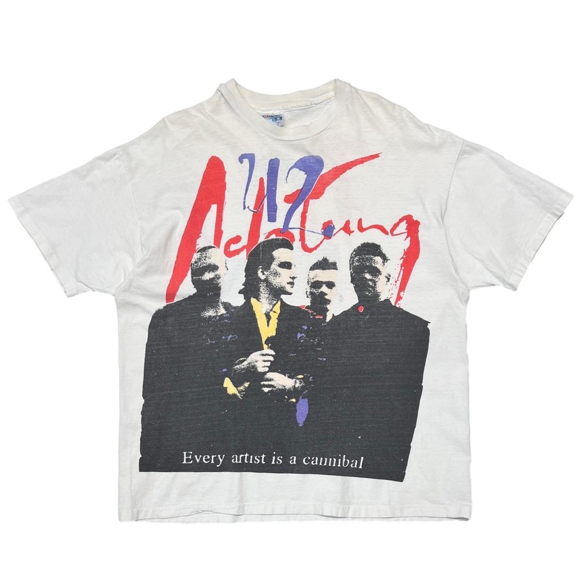 U2 ZOO TOUR WHITE HANES XL 1392