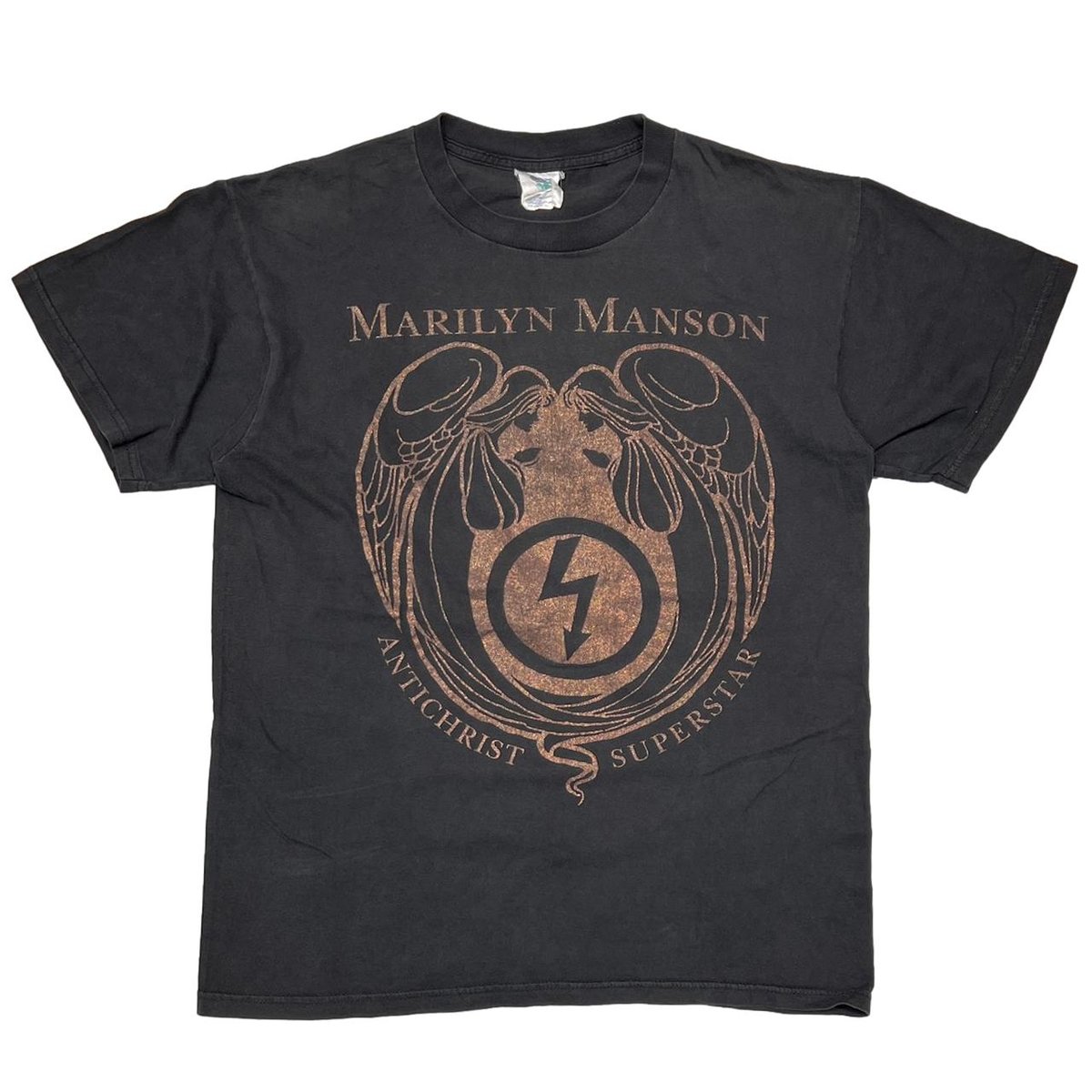 MARILYN MANSON ANTICHRIST SUPERSTAR GOLD EMBLEM LOGO WINTERLAND LARGE 1934