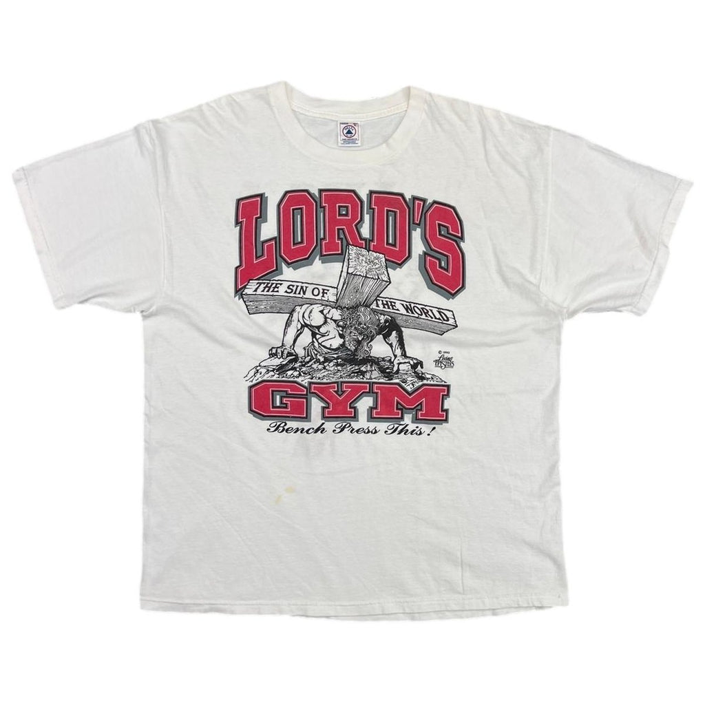 LORD'S GYM HIS PAIN YOUR GAIN WHITE RED DELTA XL 2530