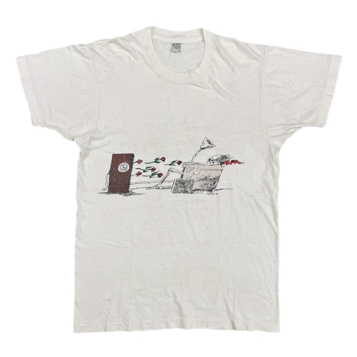 GRATEFUL DEAD 1989 MAXELL PARODY WHITE LARGE 6678