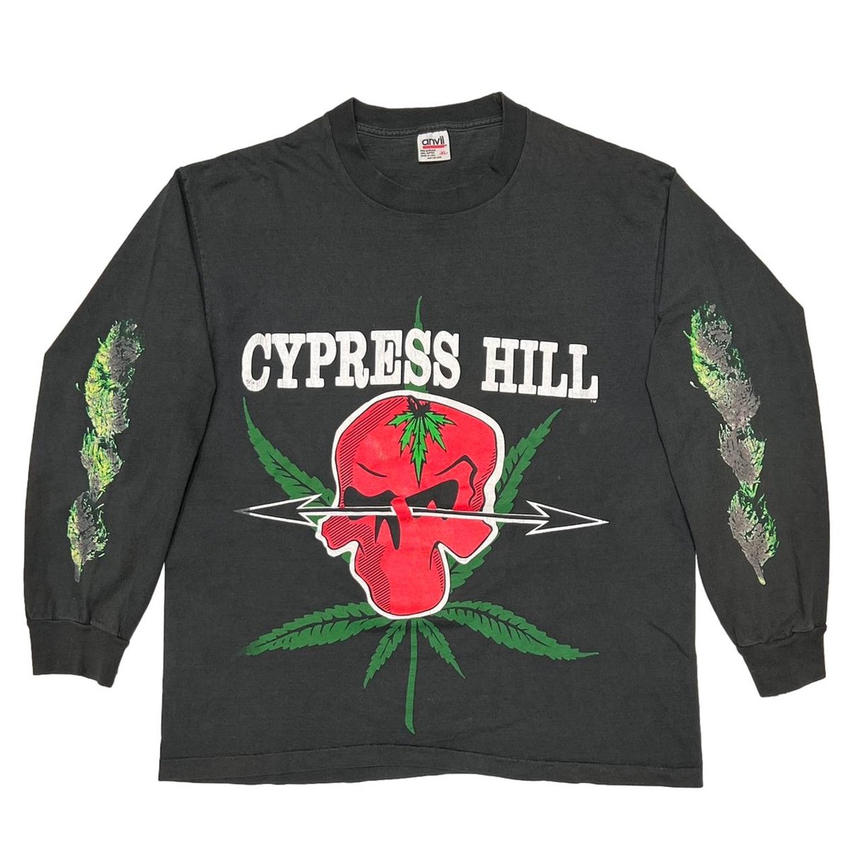 CYPRESS HILL RED SKULL WEEVE LS anvil XL 8910