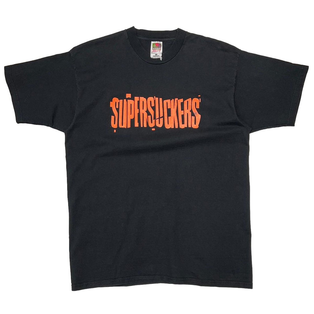 SUPER SUCKERS FRONT ORANGE LOGO FRUIT OF THE LOOM XL 0920