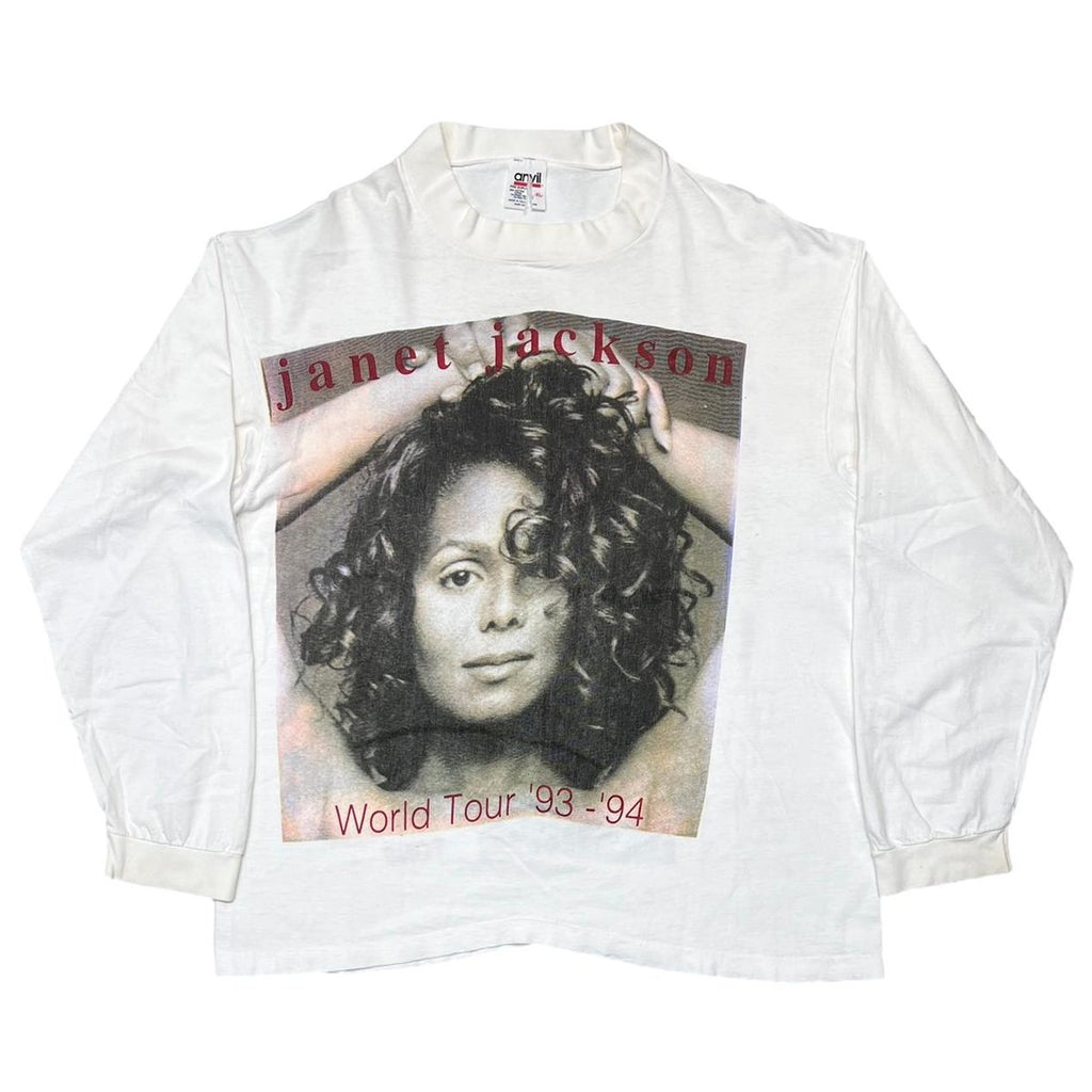 JANET JACKSON WORLD TOUR 93-94 LS WHITE anvil XL 2568