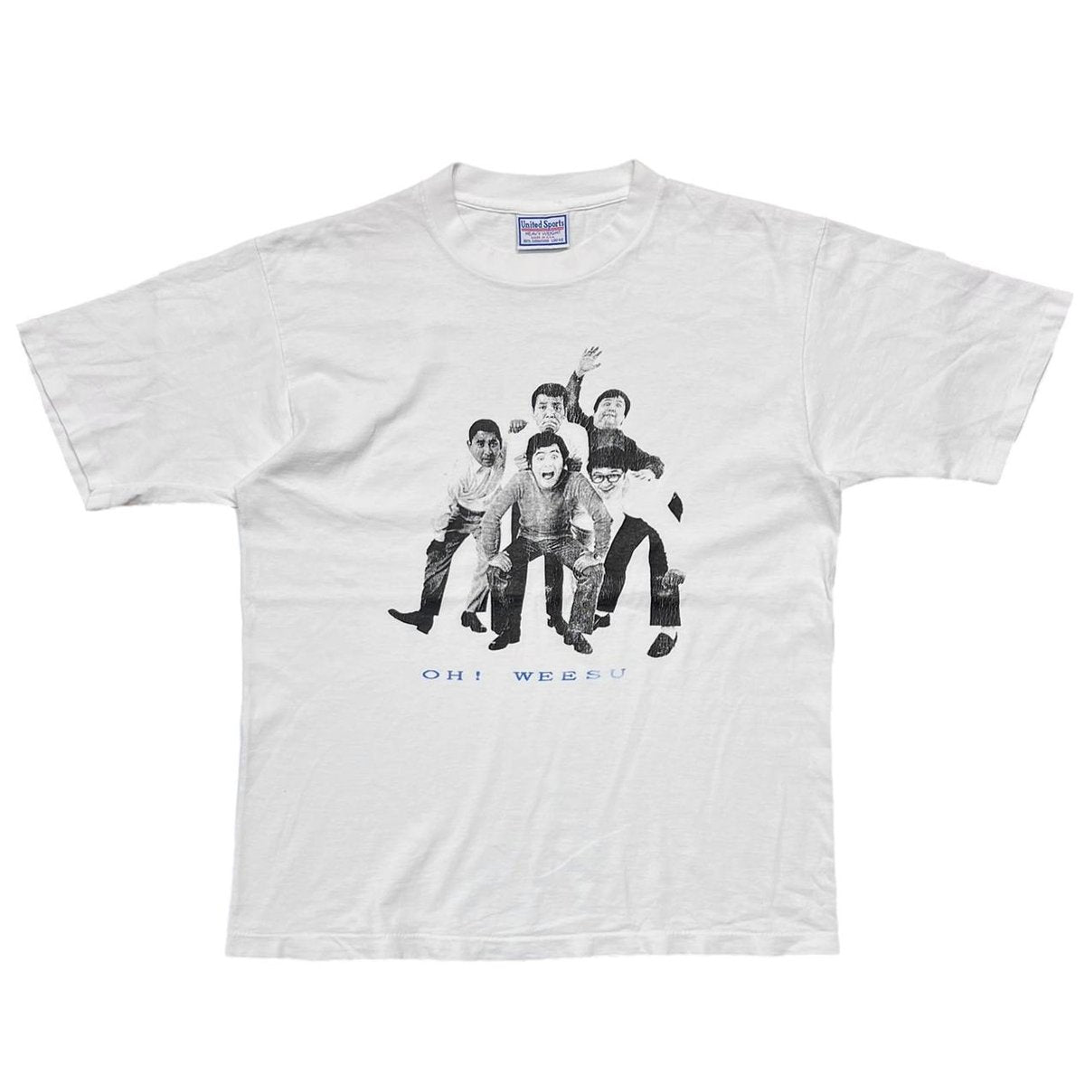 OLD&VINTAGE THE DRIFTERS ドリフターズ OLD MEMBER OH! WEESU WHITE UNITED SPORTS LARGE 7723