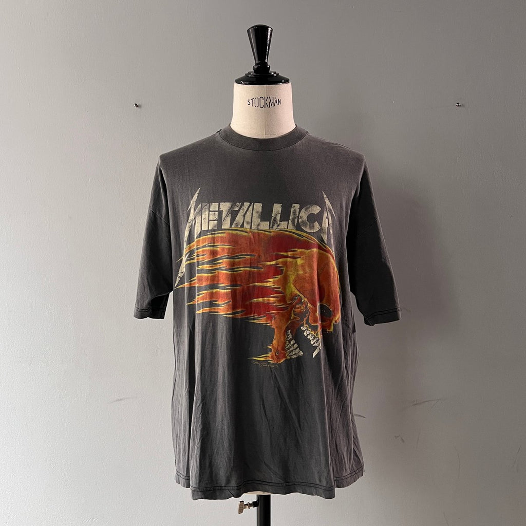 FADE is BEAUTIFUL [No.14] METALLICA PUSHEAD SIDE FLAME SKULL ENGLAND-CANADA TOUR FITS XL 3291