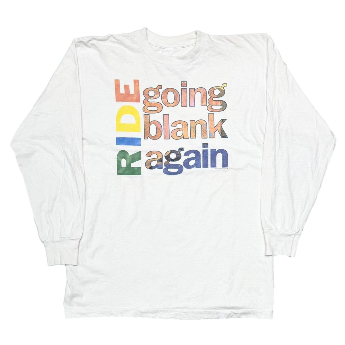 RIDE GOING BLANK AGAIN WHITE LS FITS XL 4341