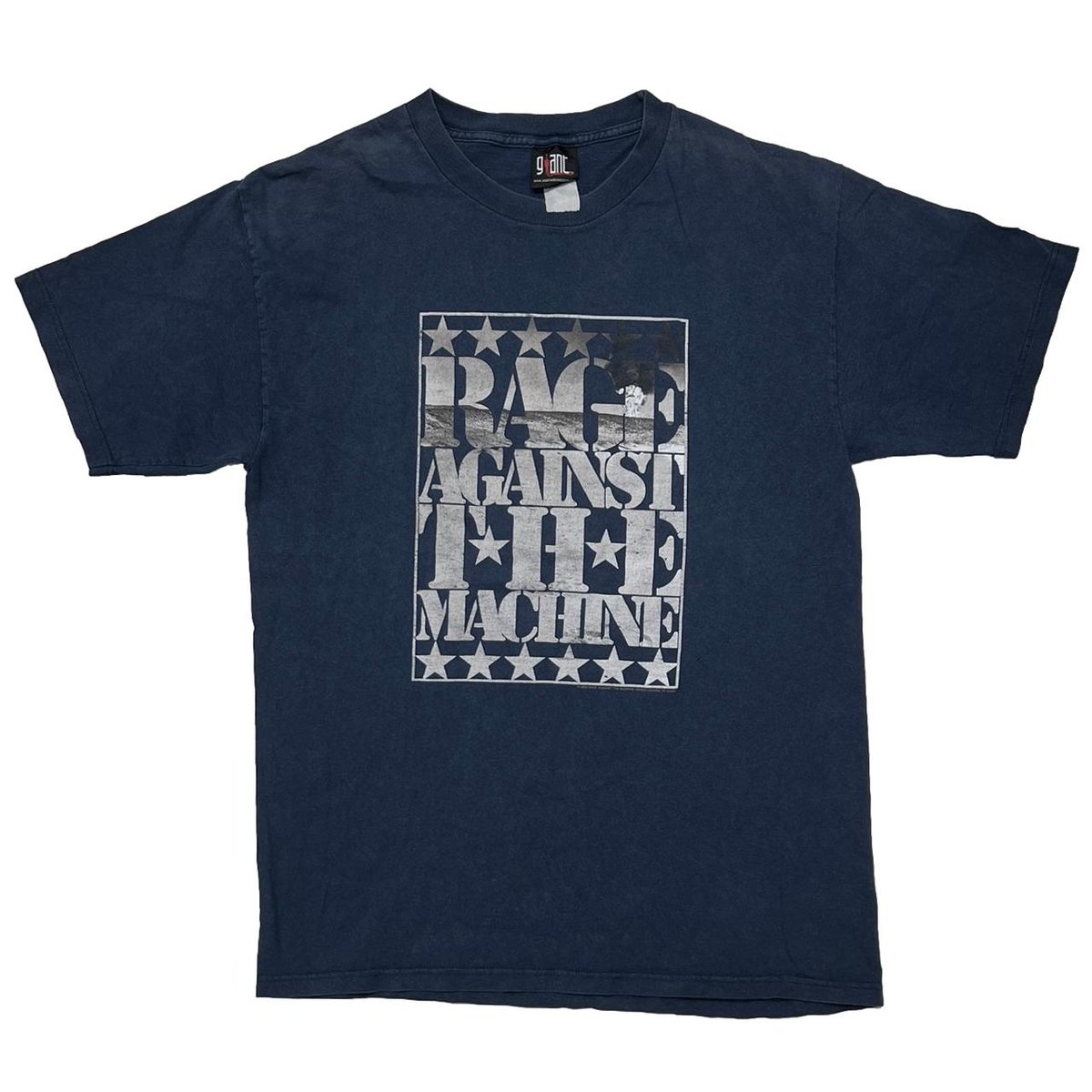 RAGE AGAINST THE MACHINE 2000 TEXT LOGO NAVY GIANT FITS LARGE 0693