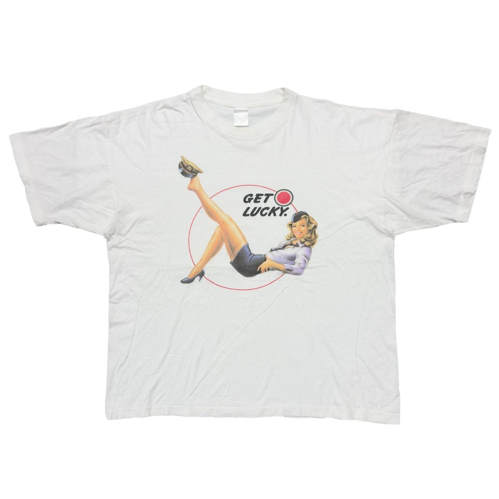 LUCKY STRIKE PINNUP GIRL GET LUCKEY WHITE XXL 6330