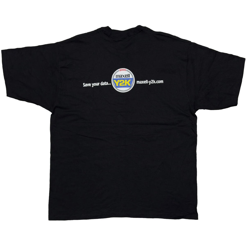 maxell Save your data... 2000 Y2K BLACK FRUIT OF THE LOOM XL 6957