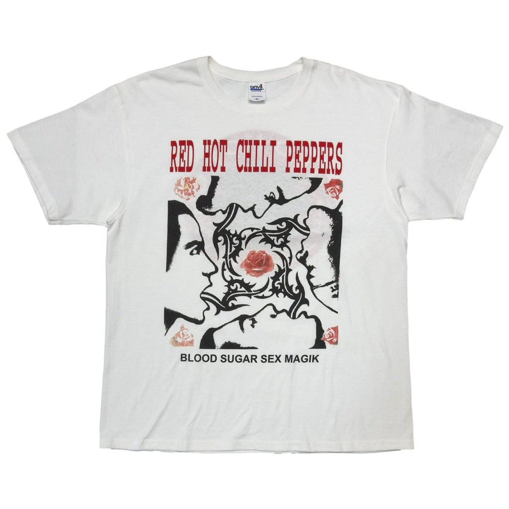 RED HOT CHILI PEPPERS BLOOD SUGAR SEX MAGIK WHITE anvil XL 1181