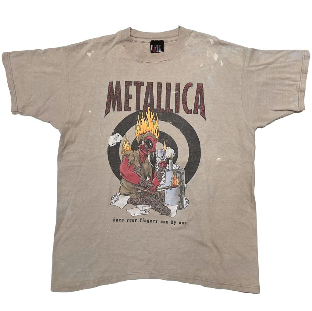 METALLICA PUSHEAD BURN YOUR FINGERS BEIGE GIANT XL 4265