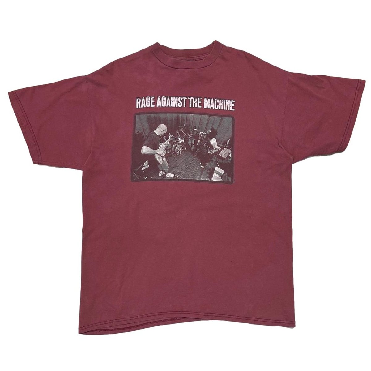 RAGE AGAINST THE MACHINE MEMBER PORTRAIT BURGUNDY giant XL 3724