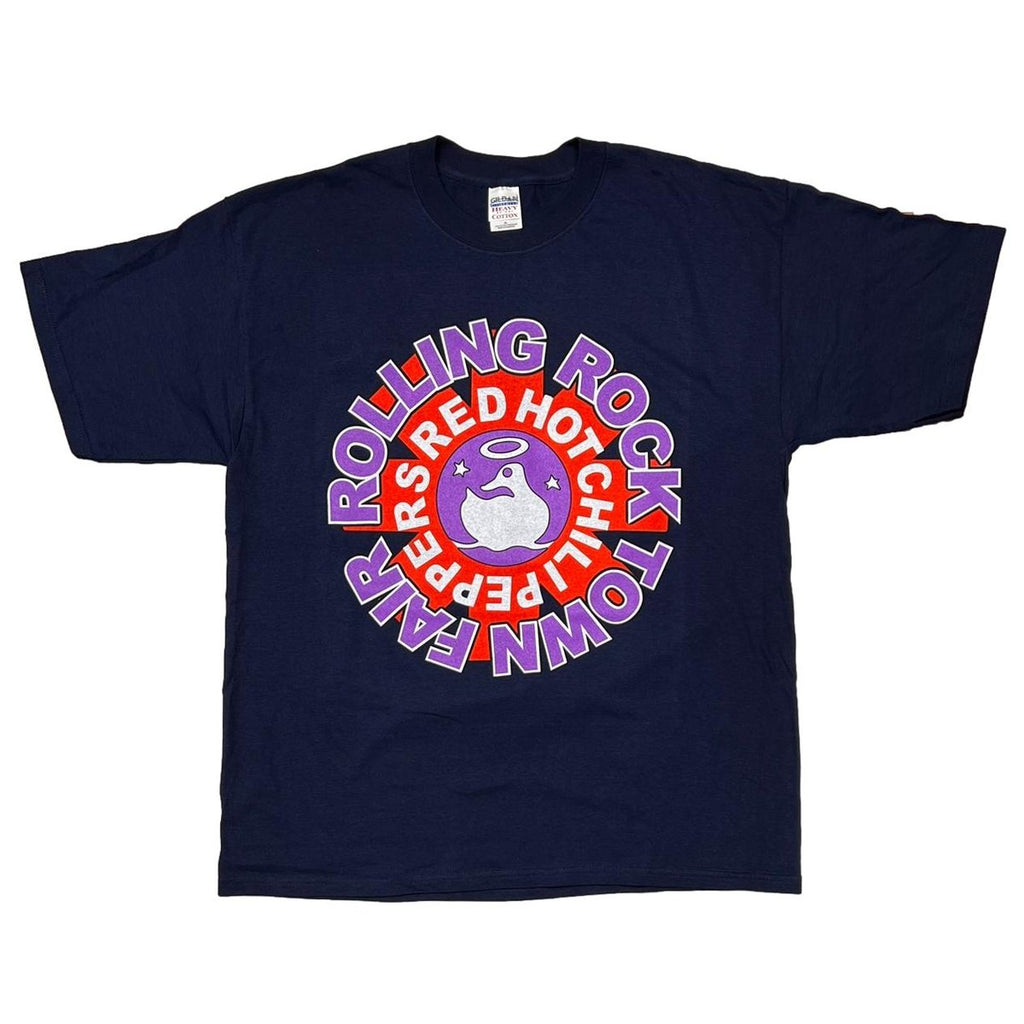 RED HOT CHILI PEPPERS ROLLING ROCK TOWN FAIR NAVY GILDAN XL 9554