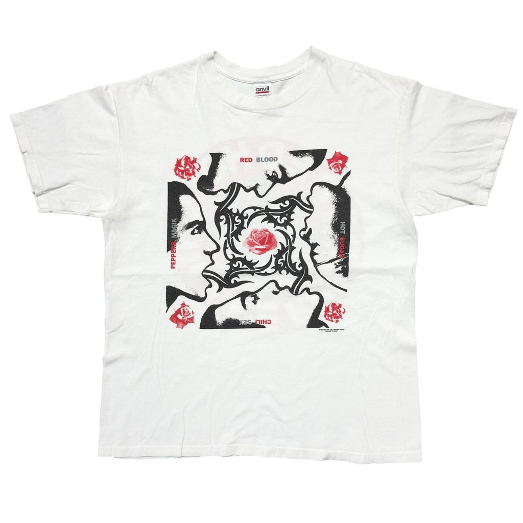RED HOT CHILI PEPPERS Y2K BLOOD SUGAR SEX MAGIK WHITE anvil LARGE 6603