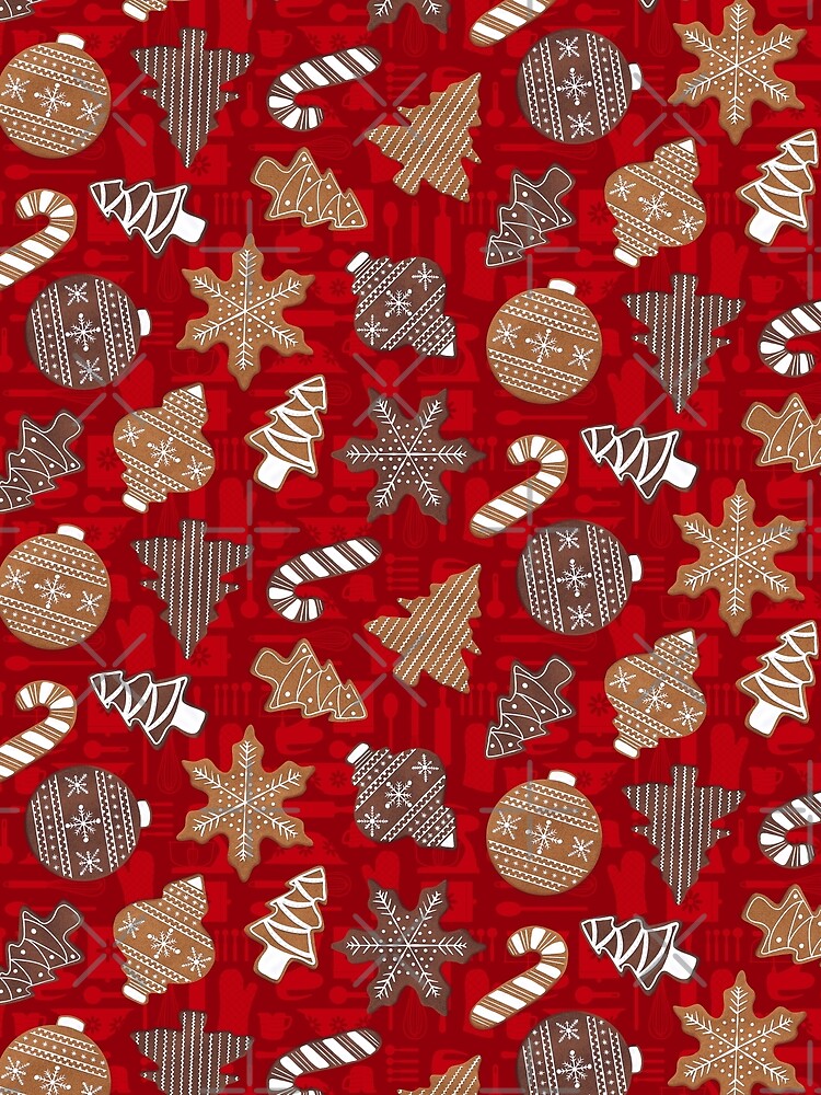 Red Christmas Cookies by WickedRefined - Nicole Demereckis