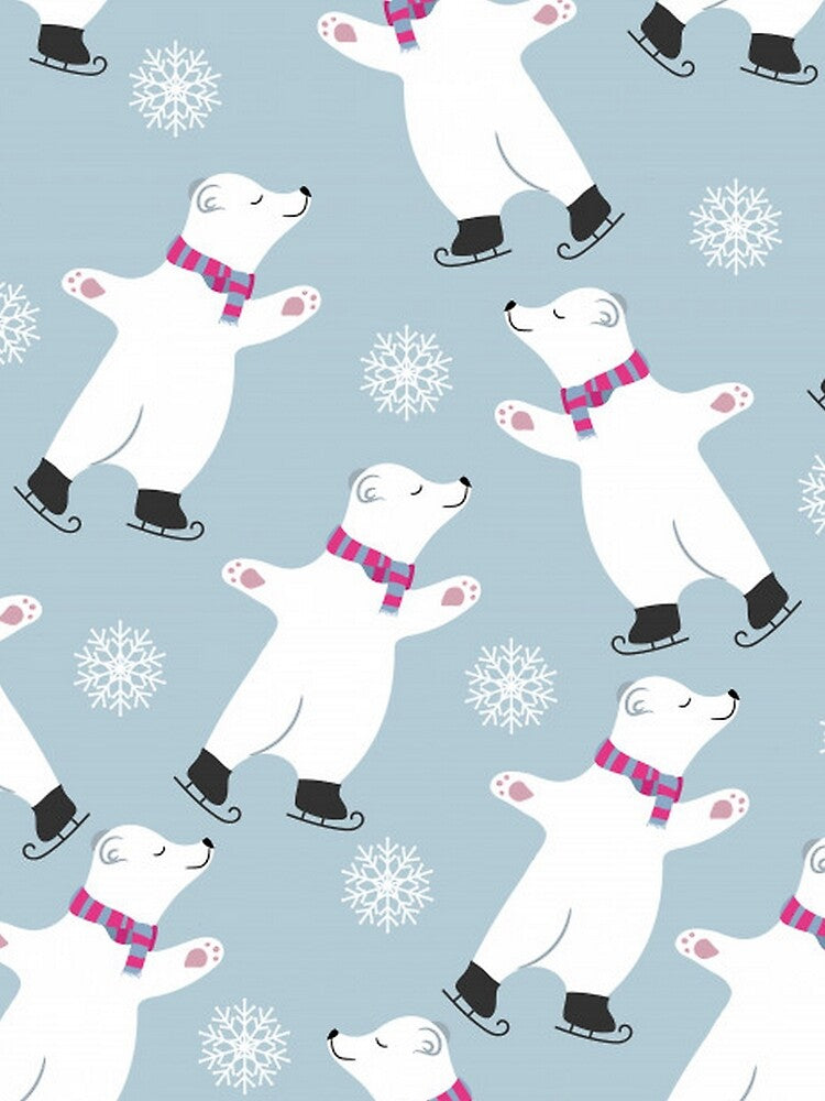 Ice Skating Polar Bear by pugmom4