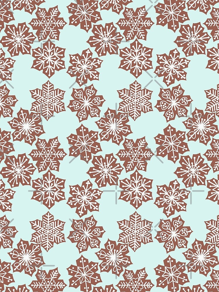Holiday Snowflake Cookies, digital art by Amelia Gluba