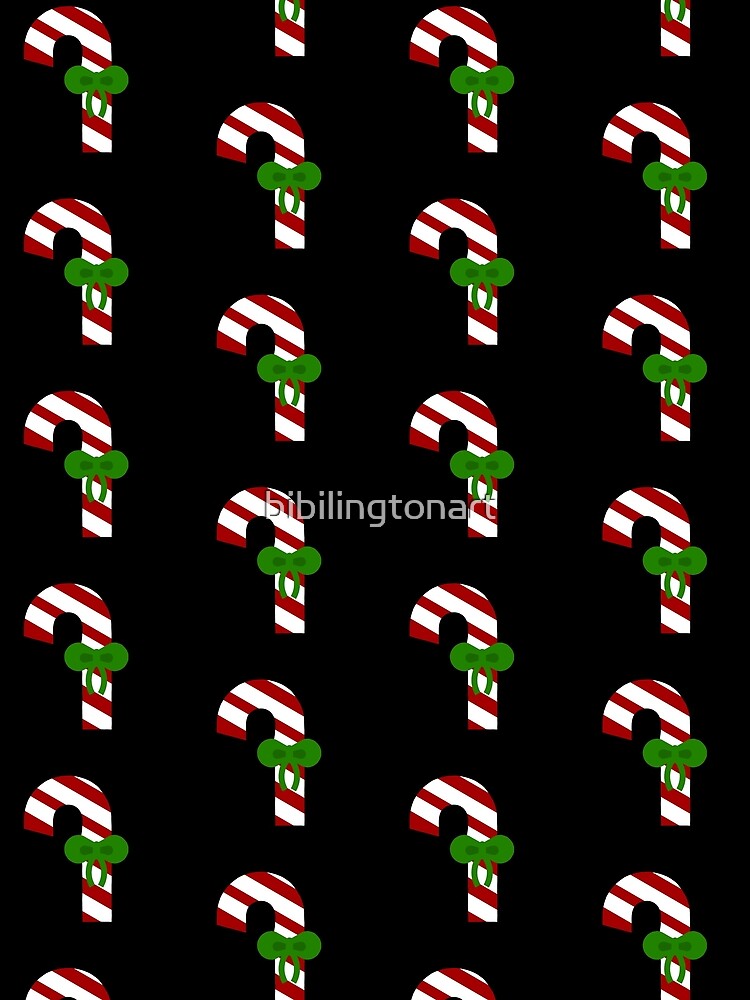 Christmas candy canes by bibilingtonart