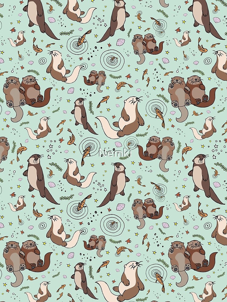 Sea Otters by Nemki