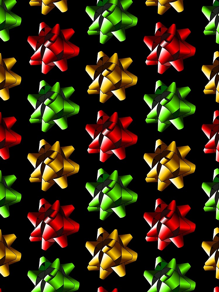 Present Bows - Green, Gold and Red by christinaashman