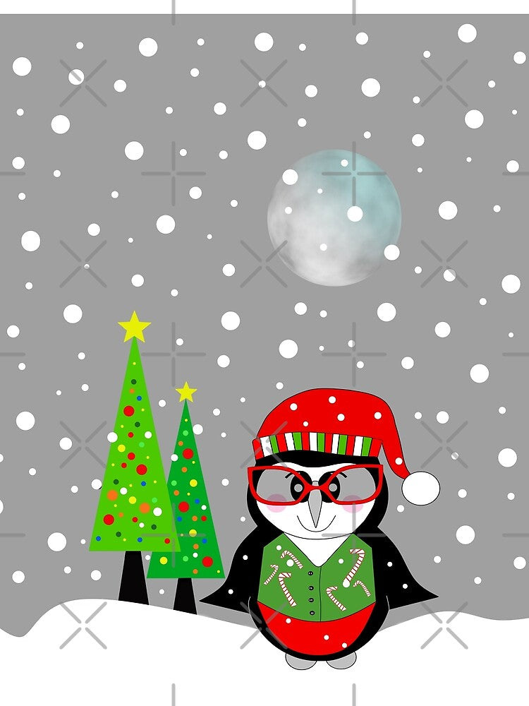 Winter Penguin by Sartoris Art