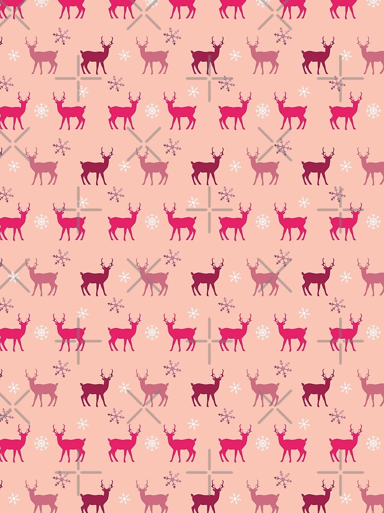 Pink Reindeer Pattern by ElLocoMus