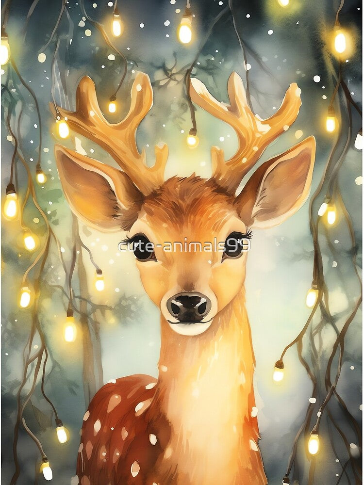 Magical Holly Deer by cute-animals99