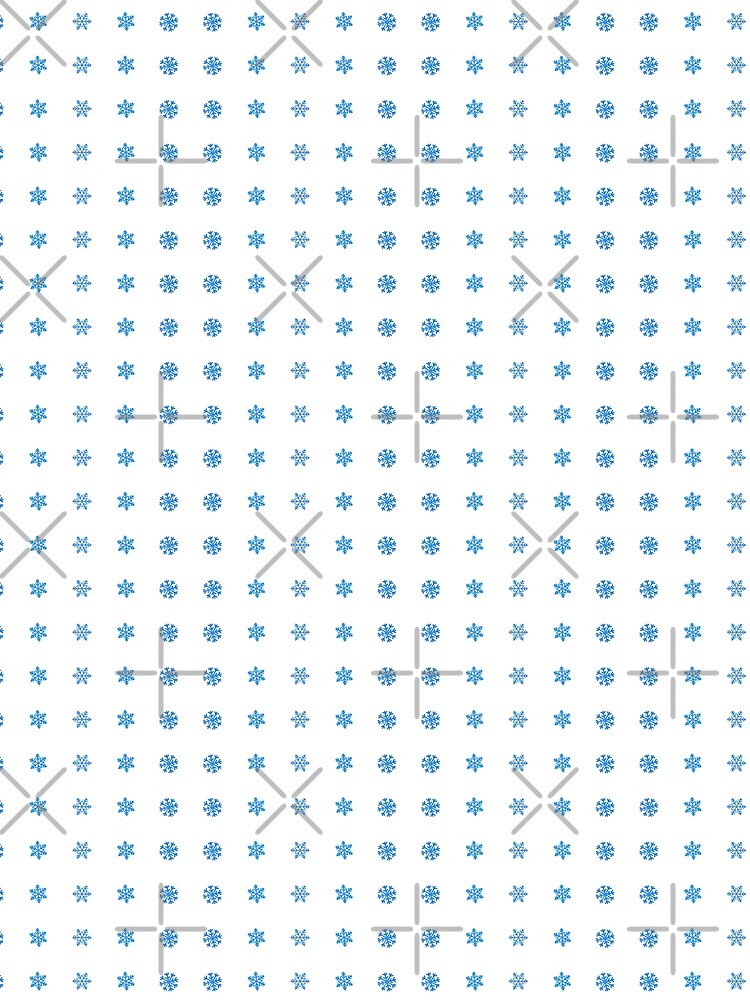 Minimalist Blue Snowflake Sticker Pack Winter Sticker Sheet by Art IN Pack