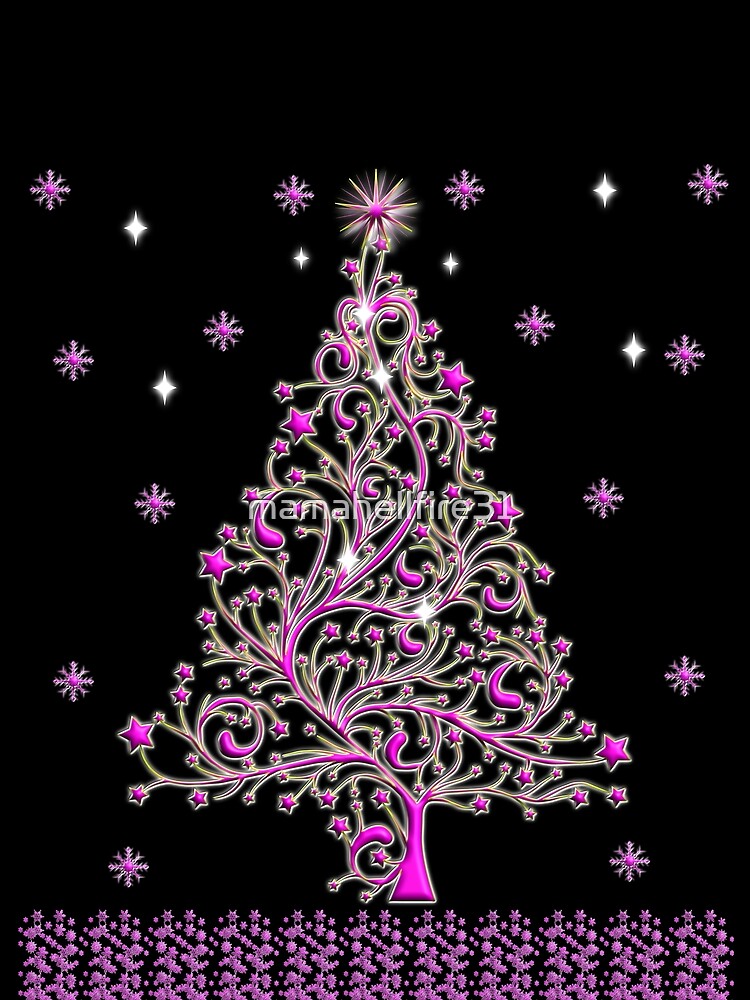 Christmas in Pink and Black by mamahellfire31