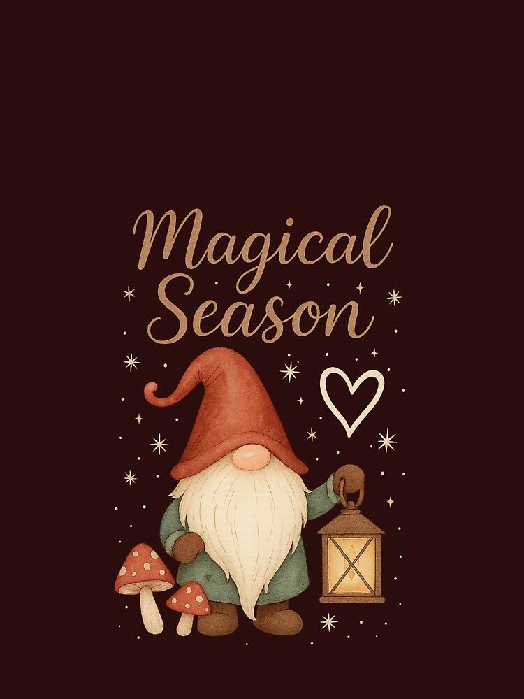 Magical Season Christmas Gnome Lantern - Cute Holiday Gift by PunchDrop