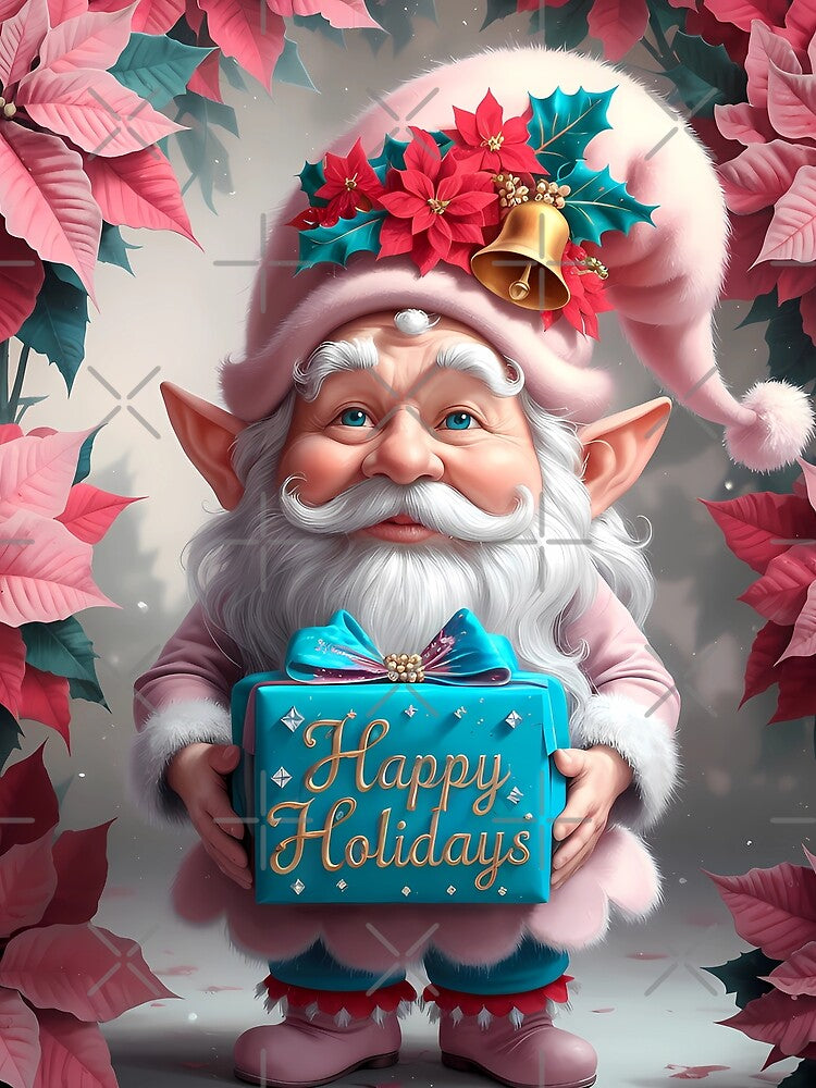 Pink Gnome With a Gift by laxmikantpendam