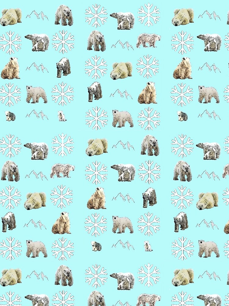 Polar Bears in Blue by LisaMPierce1990