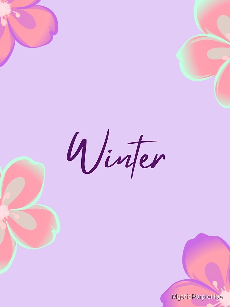 Winter Pastel Floral Aesthetic by MysticPurpleHue