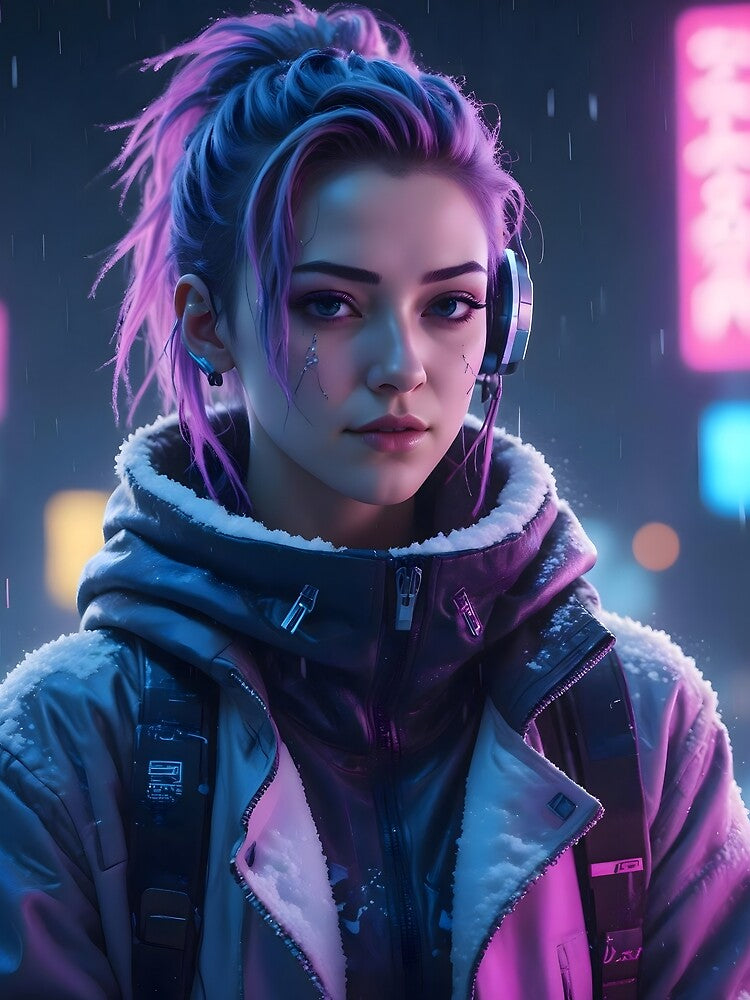 Cyberpunk Winter Hacker by papi1998