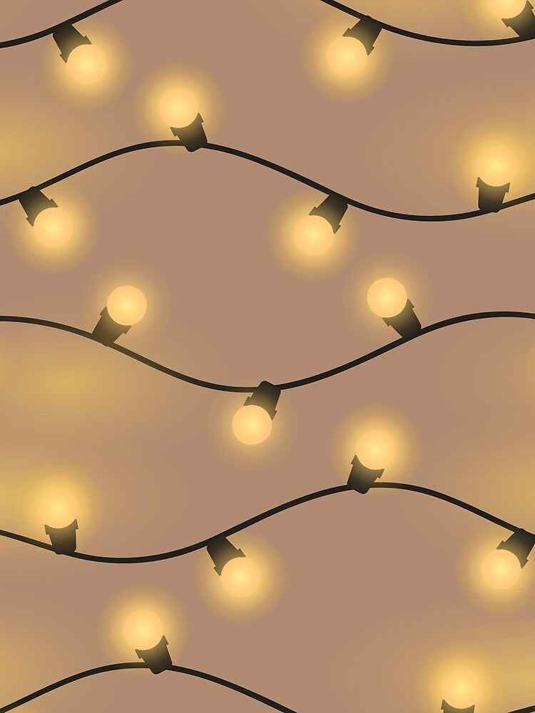 Christmas Lights Pattern by The Masked Designer